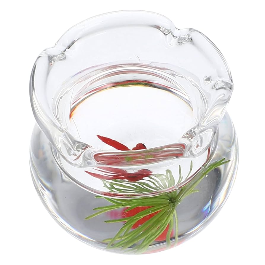 Amazon.co.jp: KONTONTY ミニ水槽モデル 樹脂製金魚鉢 ドール